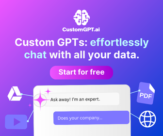 CustomGPT.ai — Custom GPTs: effortlessly chat with all your data. Start for free.